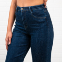 Small Blue Adaline Rhinestone Straight Jeans