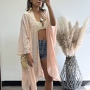 Light Pink Vallarta Seashell Embroidered Kimono Beach Cover Up