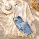  Kayla Cozy Bohemian Ruana