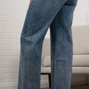  Lumi Cuffs Detail High-Waisted Sparkle Jeans