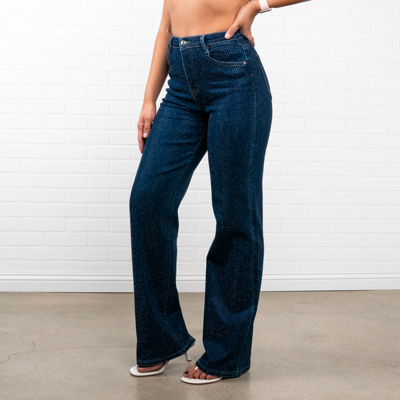 Adaline Rhinestone Straight Jeans