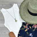 One Size Fits Most White Madonna Classic Bodysuit