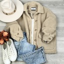  Sophia Oversized Sherpa Jacket
