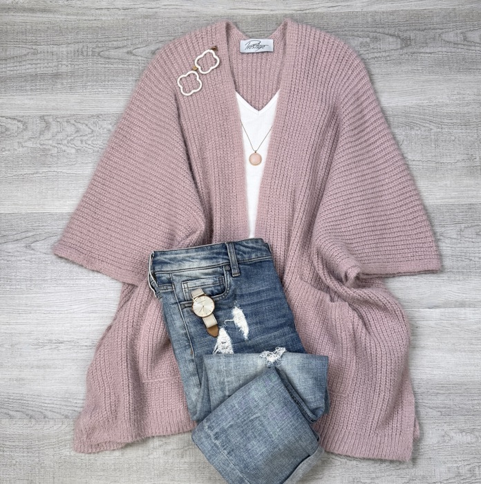 Monica Cozy Ruana W/ Pockets