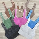  Lisa Acid Washed Ribbed Bralette