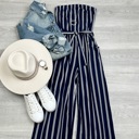 Large Courtney strapless jumpsuit