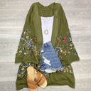  Long sleeve Embroidered Summer Cardigan kimono / Kimonos boho chic Cover-up