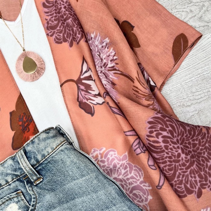 Brooke Floral Kimono / Kimonos boho chic Cover-up