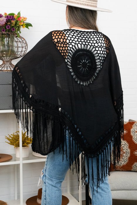 Medallion Boho Tassel Kimono / Kimonos boho chic Cover-up