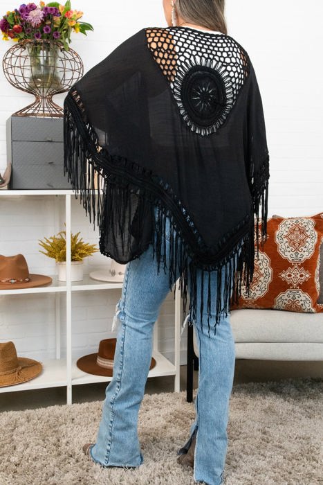 Medallion Boho Tassel Kimono / Kimonos boho chic Cover-up