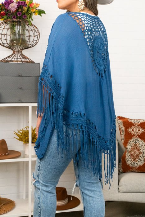 Medallion Boho Tassel Kimono / Kimonos boho chic Cover-up