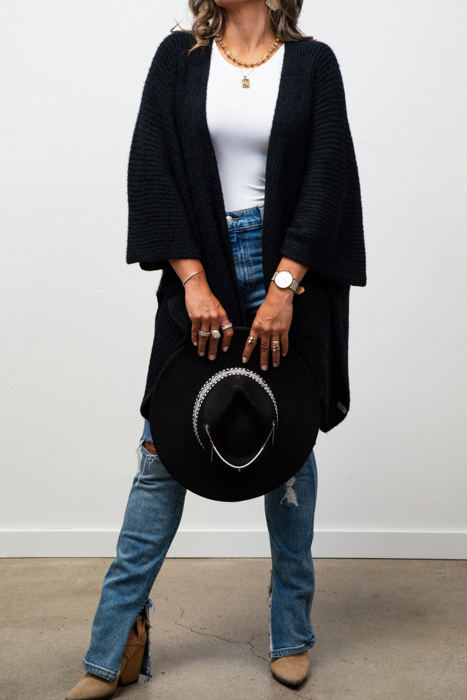 Monica Cozy Ruana W/ Pockets