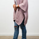 One Size Fits Most Lavender Monica Cozy Ruana W/ Pockets
