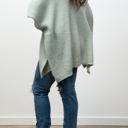 One Size Fits Most Sage Monica Cozy Ruana W/ Pockets