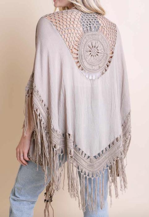 Medallion Boho Tassel Kimono / Kimonos boho chic Cover-up