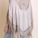 One Size Fits Most Mocha Medallion Boho Tassel Kimono / Kimonos boho chic Cover-up