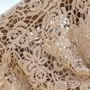One Size Fits Most Mocha Layla Embroidered  Floral Kimono Wrap