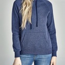 Small Navy Valery Basic Hoodie