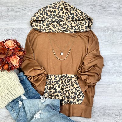 Alice Lightweight Leopard Print Hoodie