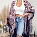 One Size Fits Most Drk Purple Bohemian Tassel kimono / Kimonos boho chic Cover-up