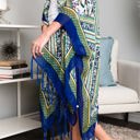 One Size Fits Most Navy Bohemian Tassel kimono / Kimonos boho chic Cover-up