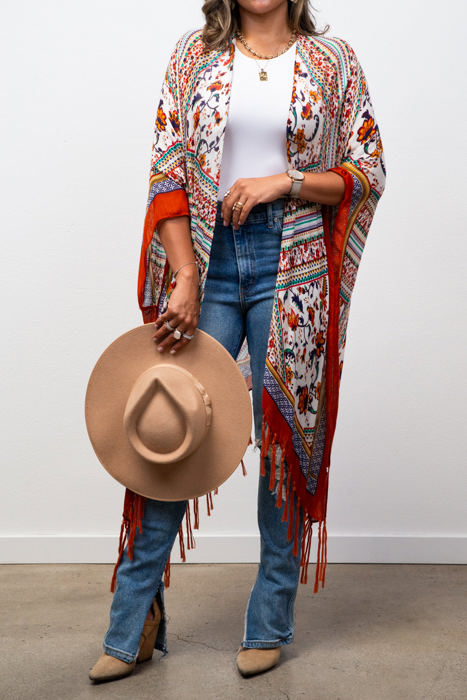 Bohemian Tassel kimono / Kimonos boho chic Cover-up