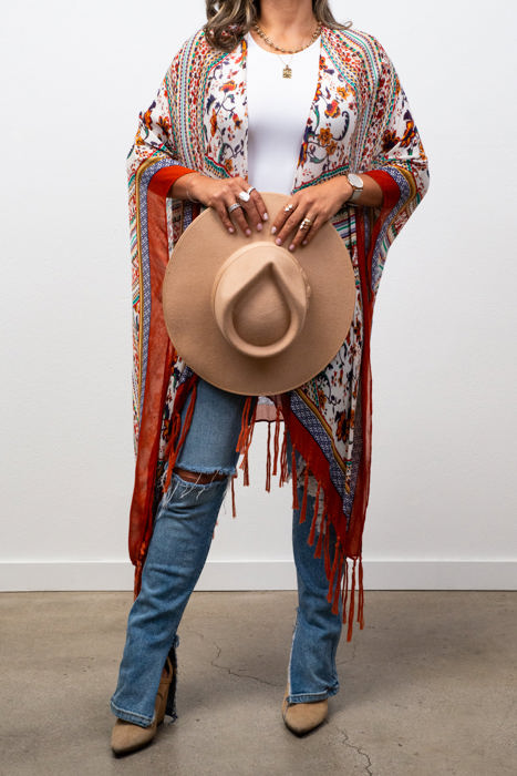 Bohemian Tassel kimono / Kimonos boho chic Cover-up