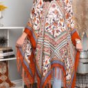 One Size Fits Most Rust Bohemian Tassel kimono / Kimonos boho chic Cover-up