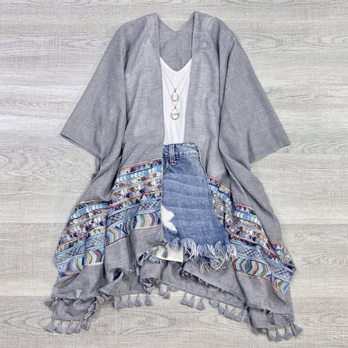 Brandie Tassel Kimono / Kimonos boho chic Cover-up