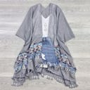 One Size Fits Most Grey Brandie Tassel Kimono / Kimonos boho chic Cover-up