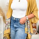 One Size Fits Most Mustard Brandie Tassel Kimono / Kimonos boho chic Cover-up