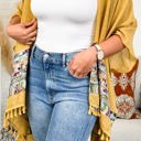 One Size Fits Most Mustard Brandie Tassel Kimono / Kimonos boho chic Cover-up