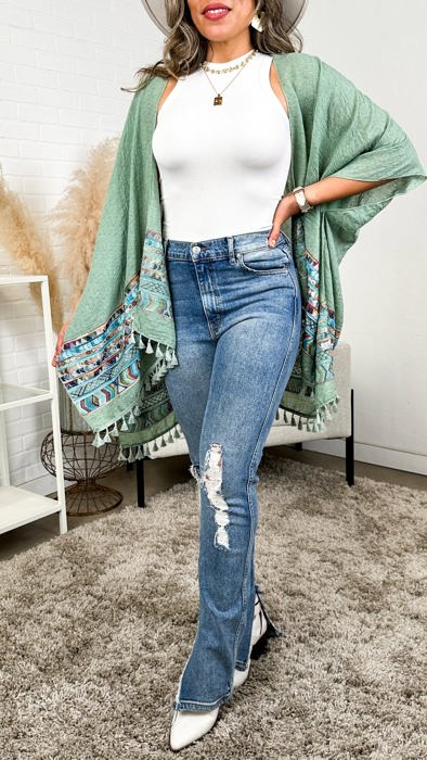 Brandie Tassel Kimono / Kimonos boho chic Cover-up