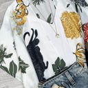 One Size Fits Most Ivory Brooke Floral Kimono / Kimonos boho chic Cover-up