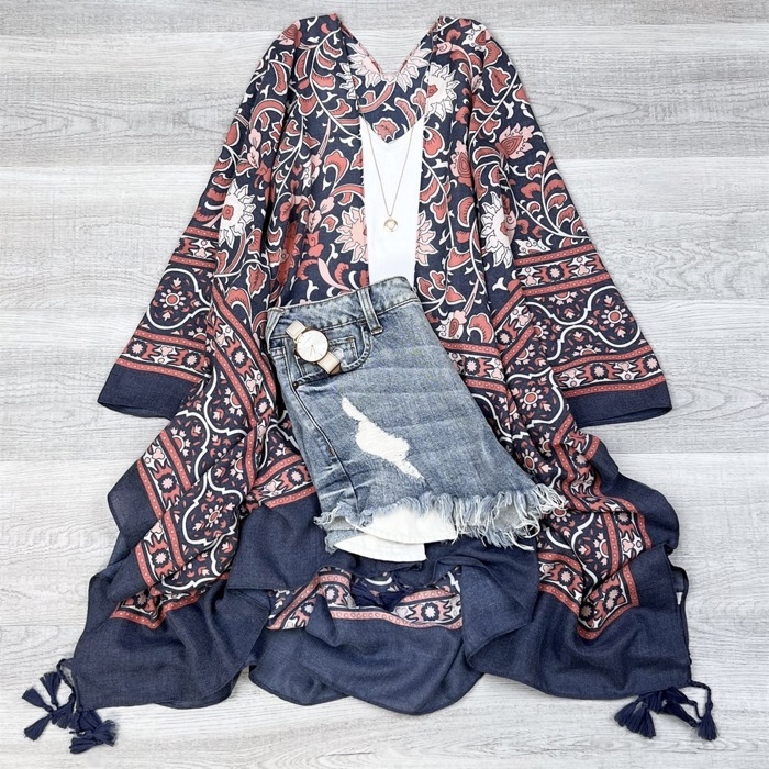 Morocco Tassels Kimono / Kimonos boho chic Cover-up