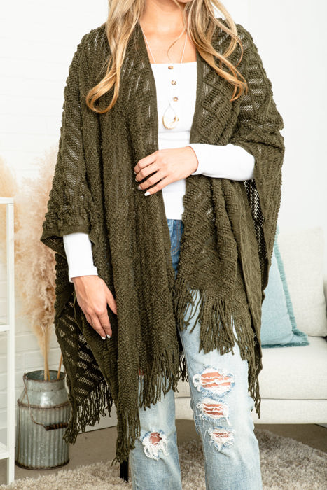 Darci Comfy Ruana/Shawl