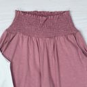 XL Mauve High-Waisted Smocked Lounge Jogger