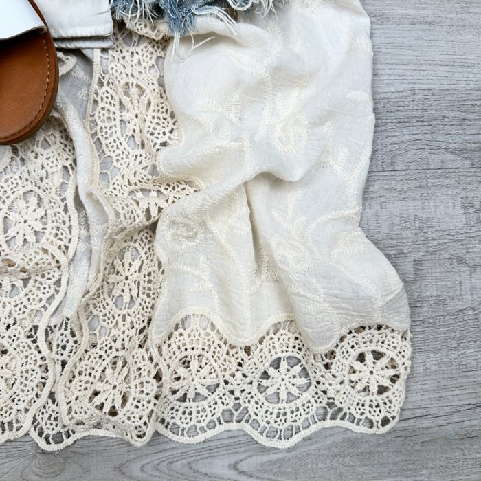 Kellie Embroidered Kimono / Kimonos boho chic Cover-up