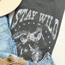 S-M Black Stay Wild T-shirt