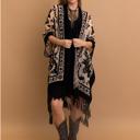 One Size Fits Most Black Velvet Mesh Boho Kimono / Kimonos boho chic Cover-up