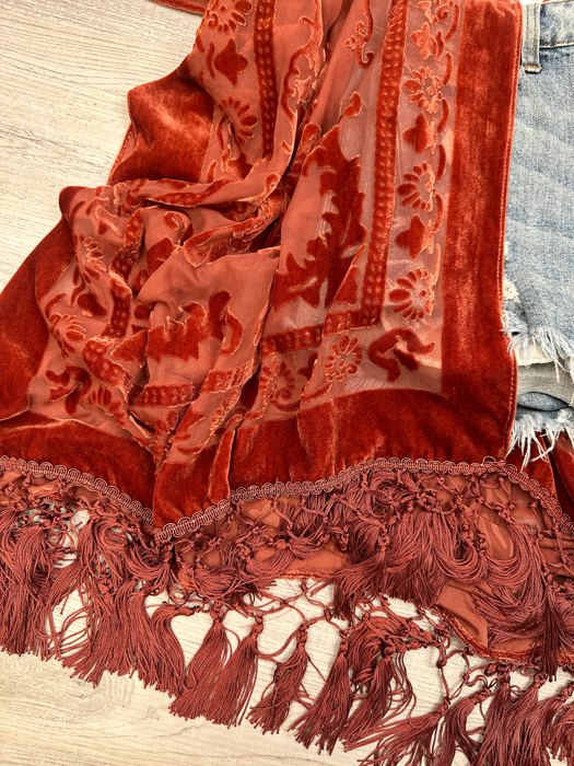 Velvet Mesh Boho Kimono / Kimonos boho chic Cover-up