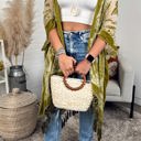 One Size Fits Most Apple green Velvet Mesh Boho Kimono / Kimonos boho chic Cover-up