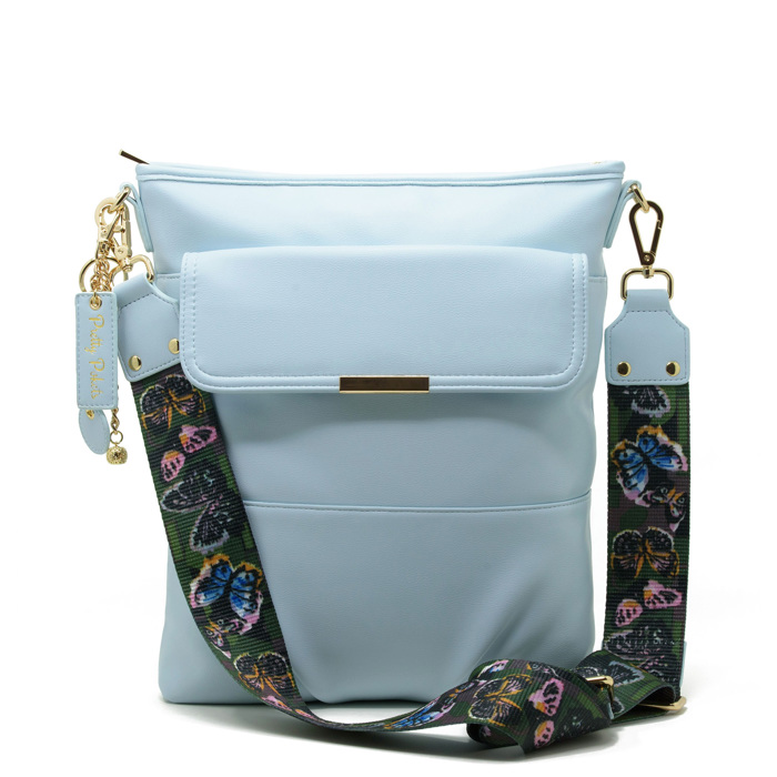 Crossbody Laptop Bag - Sky Blue