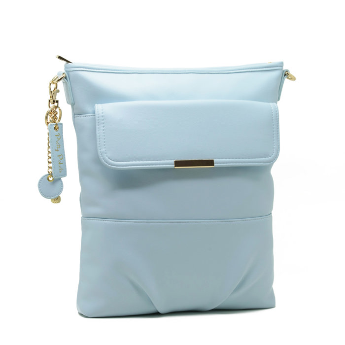 Crossbody Laptop Bag - Sky Blue