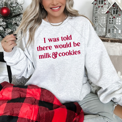 Milk & Cookies Bella Canvas Christmas Sweater