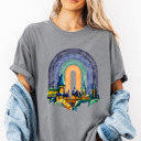 Small Grey Wizard School New Comfort Colors Tee