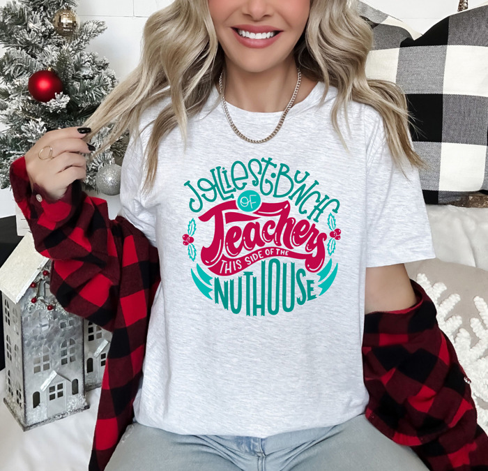 Silly Christmas Teacher Graphic Tee