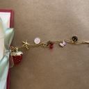 Sparkly bolt Personalized Acrylic Strawberry Charm Bookmarks