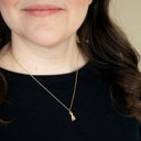  Gold Kitten Cat Animal Charm Necklace Dainty Pet Kitty