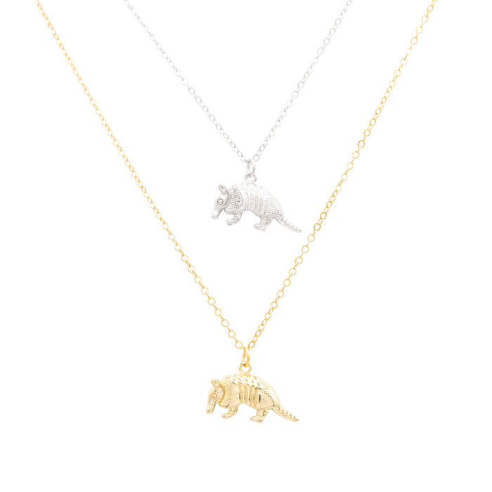 Armadillo Charm Dainty Necklace